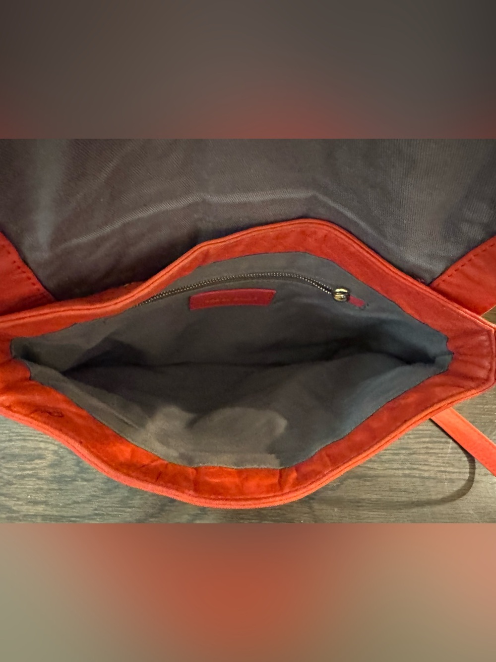 See by Chloe Red Coral Women's Crossbody Bag with Front Flap Vintage - Picture 6 of 13